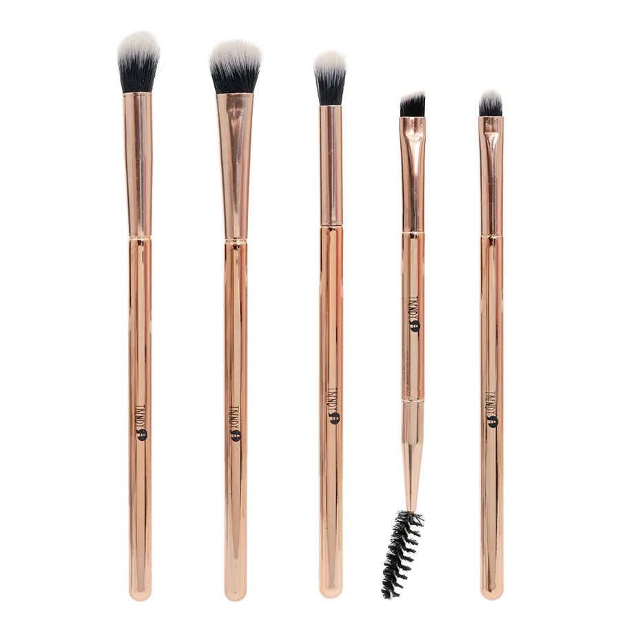 KIT BROCHAS OJOS METALICAS ORO ROSA REF KG5