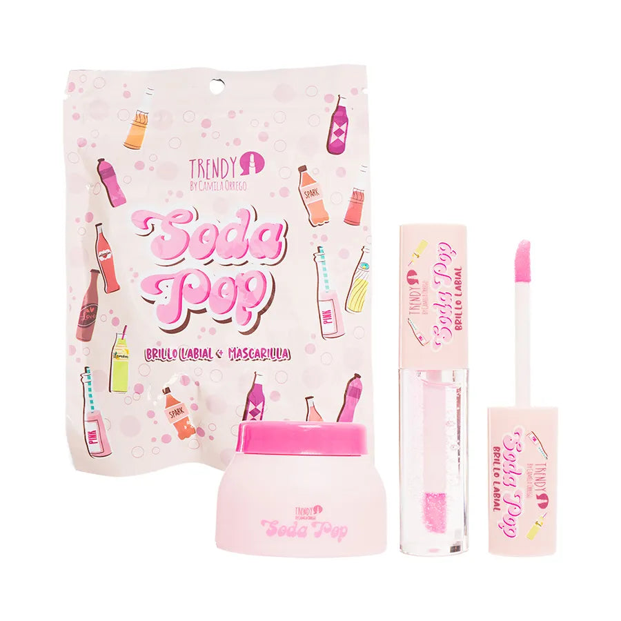 KIT DE LABIOS SODA POP BRILLO Y MASCARILLA REF BMS1596