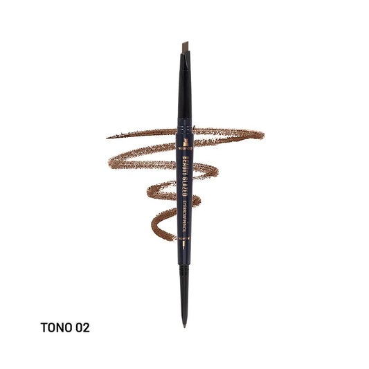 LAPIZ PARA CEJAS PROFESIONAL DOBLE PUNTA BEAUTY GLAZED B69