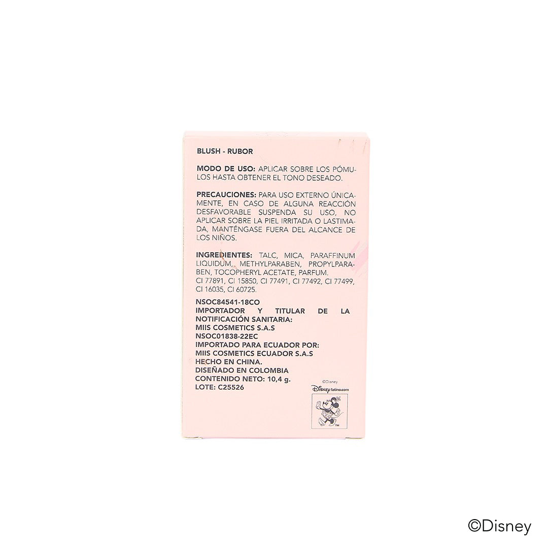 PALETA DE RUBOR X3 TONOS MINNIE MOUSE MIIS REF MINNIEA05