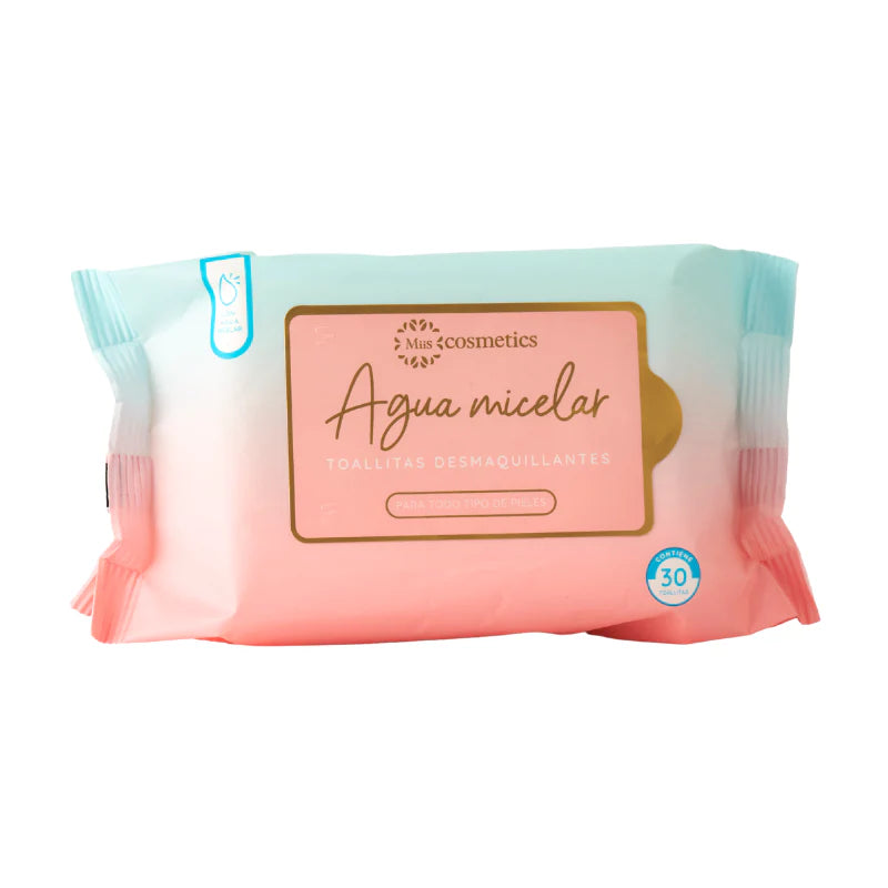 TOALLITAS DESMAQUILLANTES X30 AGUA MICELAR MIIS COSMETICS REF TDD02