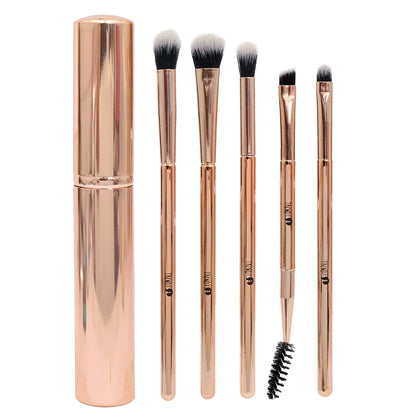 KIT BROCHAS OJOS METALICAS ORO ROSA REF KG5