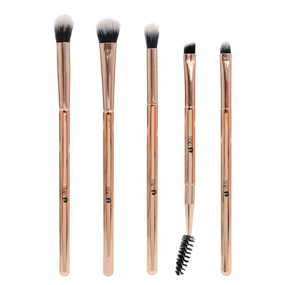 KIT BROCHAS OJOS METALICAS ORO ROSA REF KG5