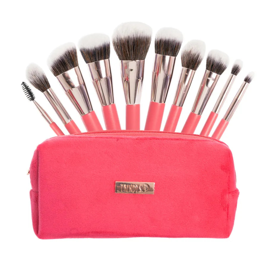 KIT BROCHA VELVET PINK X10 REF BRT2287