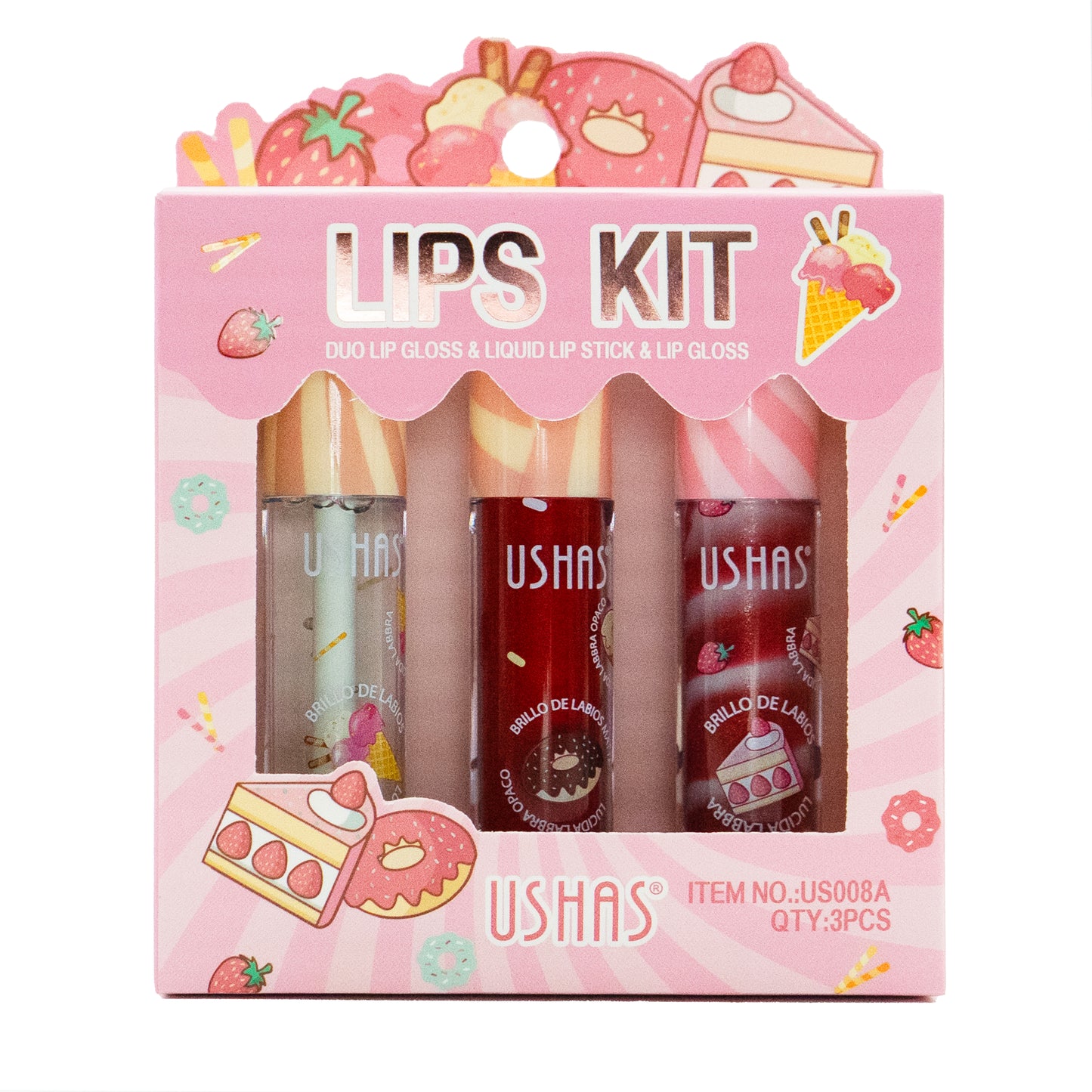 LIP KIT X3 TONO B USHAS REF US008B