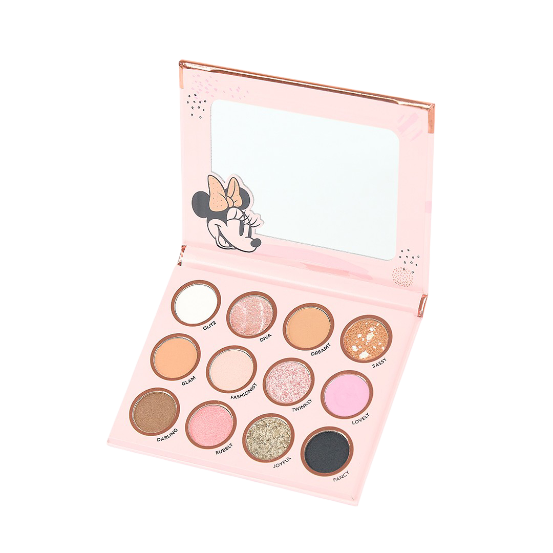 PALETA DE SOMBRAS 12 TONOS MINNIE MOUSE MIIS REF MINNIEA02