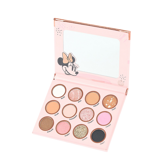 PALETA DE SOMBRAS 12 TONOS MINNIE MOUSE MIIS REF MINNIEA02