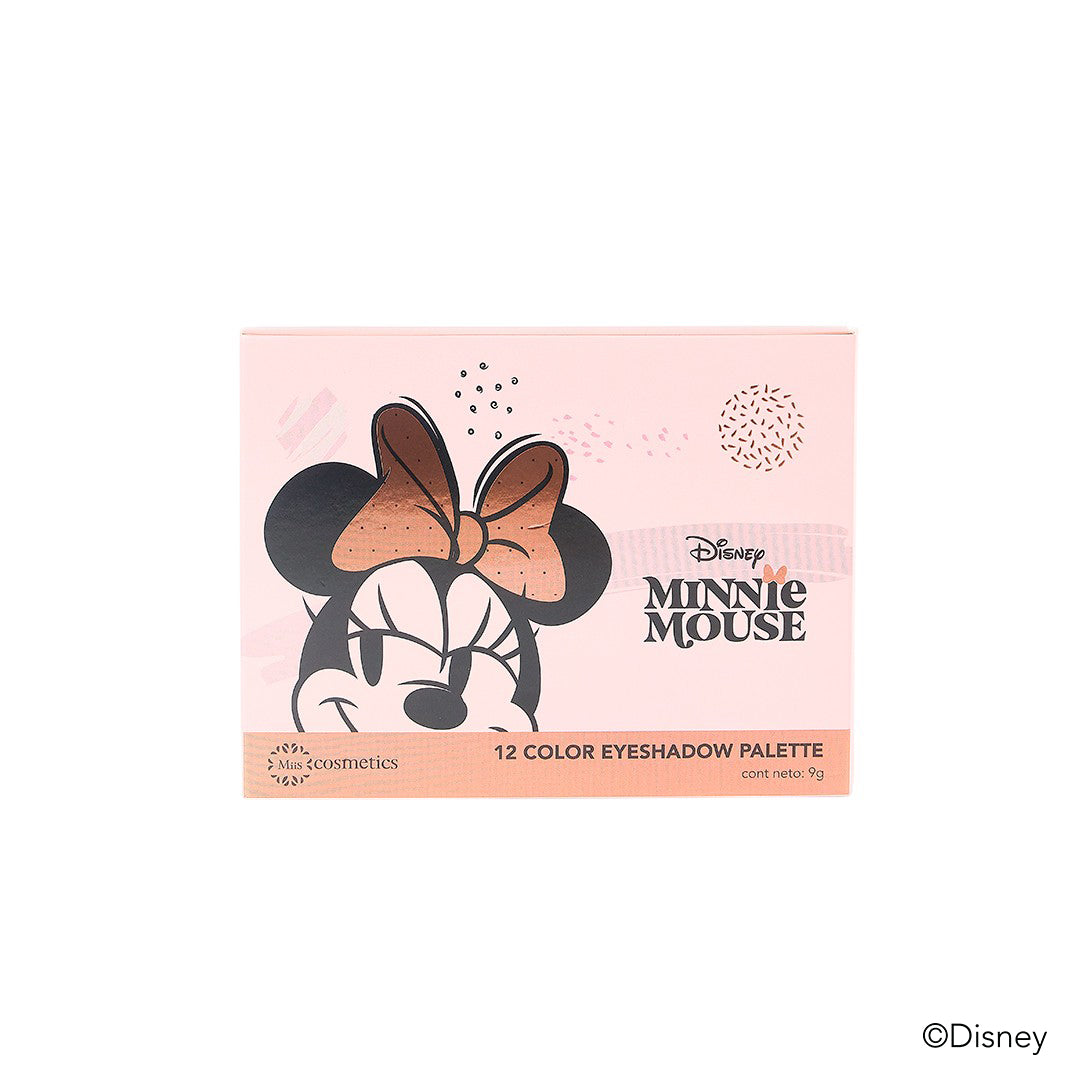 PALETA DE SOMBRAS 12 TONOS MINNIE MOUSE MIIS REF MINNIEA02