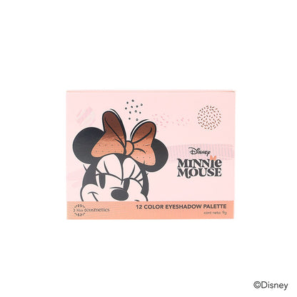 PALETA DE SOMBRAS 12 TONOS MINNIE MOUSE MIIS REF MINNIEA02