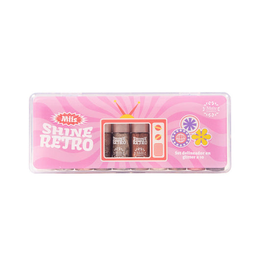 DELINEADORES MINE SHINE RETRO X10 MIIS COSMETICS REF SRM01